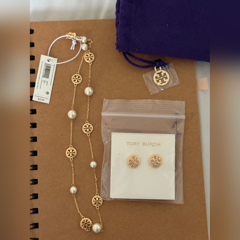 Tory Burch Necklace & Earrings - Picture 5 of 7
